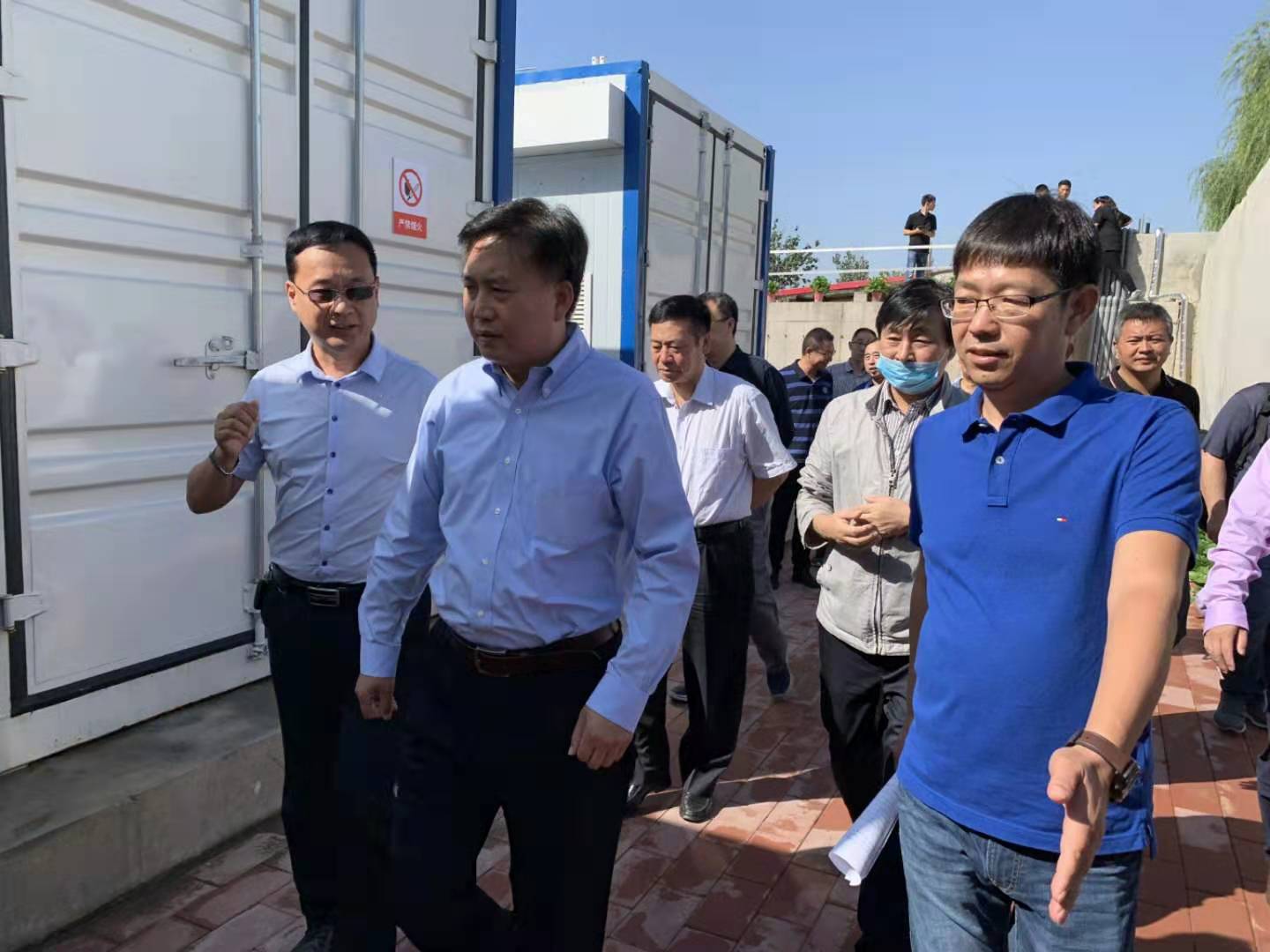河北省生态环境厅厅长高建民组织参观考察球友会集团有限公司环保污水分散源治理项目运行情况